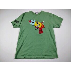 Billionaire Boys Club Ray Gun TShirt Mens L Green Double Sided Lazer Alien